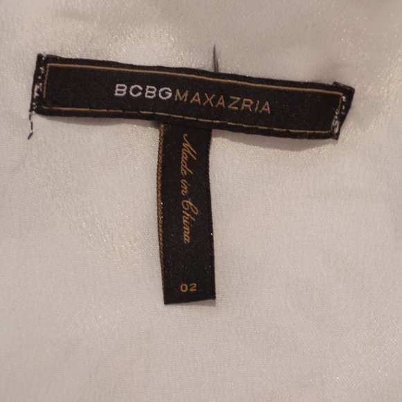 BCBG Parrot & Floral Graphic Print Satin Sheath Dress- Sz 2 - Picture 8 of 8